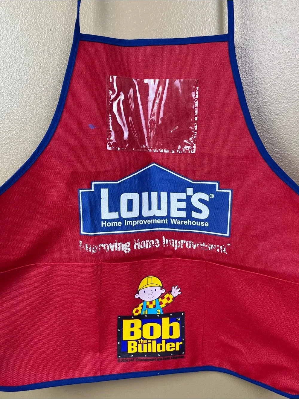 Vintage Lowe's x Bob the Builder Kids Red Apron Vest